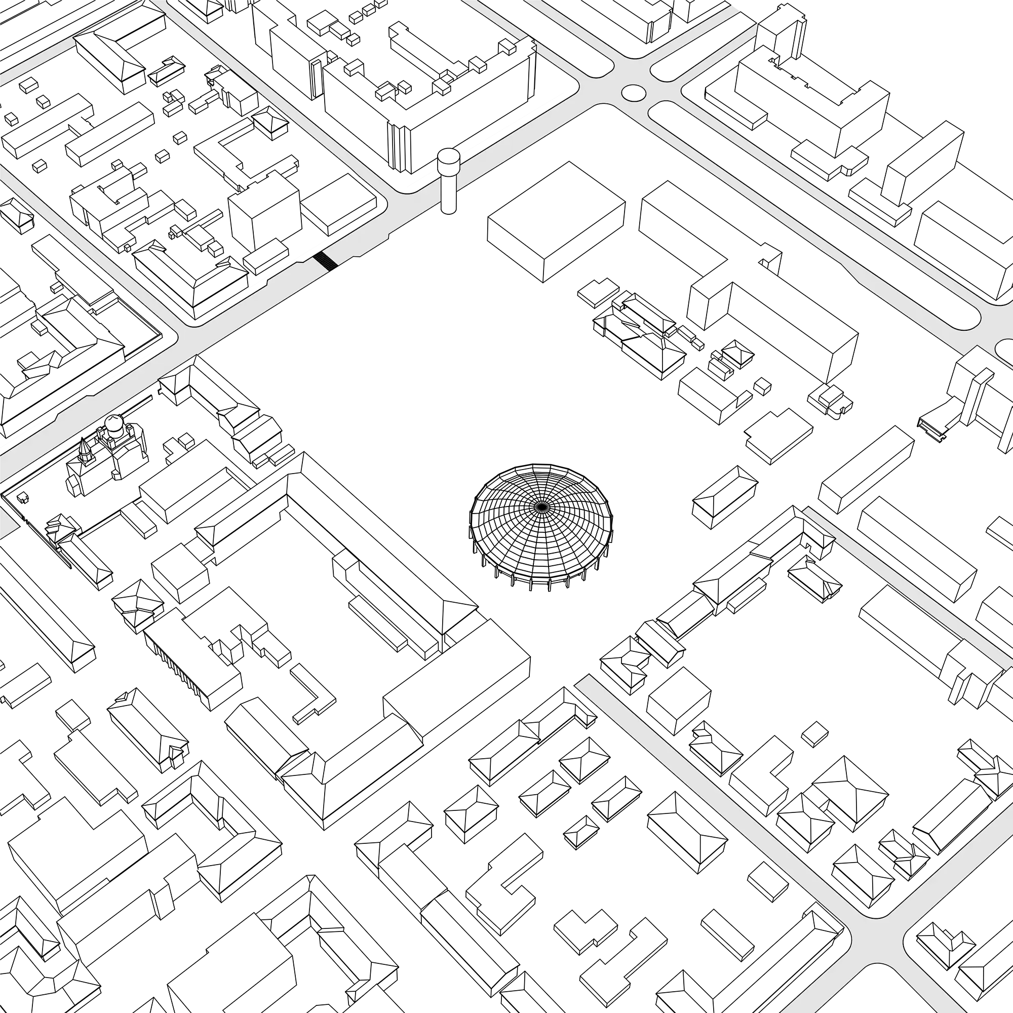 Design diagram 5 for The Dual Square, Brest, Belarus.